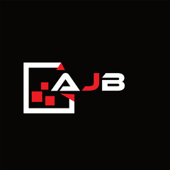  AJB  creative minimalist letter logo.  AJB  unique vector initials alphabet letter logo design