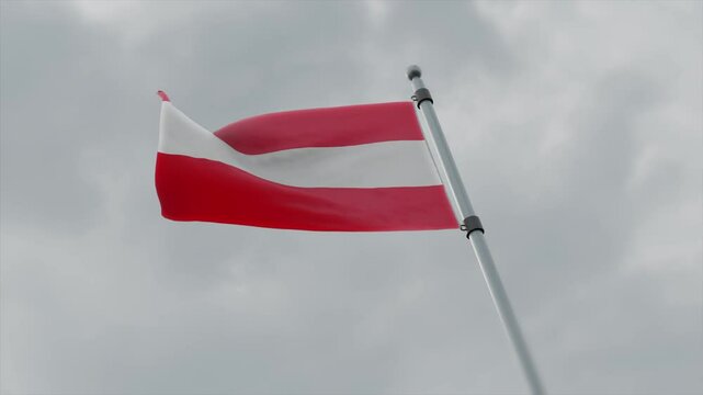 austria country flag waving