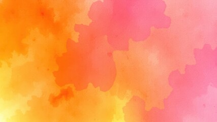 Fototapeta premium Abstract watercolor background resembling a sunset sky with shades of orange and purple, perfect for artistic projects or backgrounds, sky, watercolor