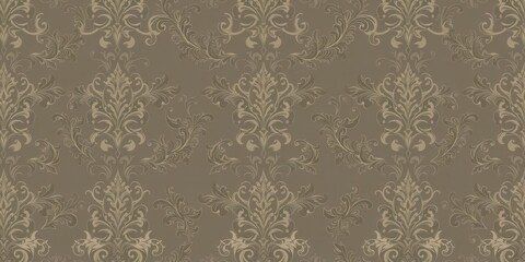 Elegant and intricate Seamless Damask wallpaper design with ornate floral motifs and vintage aesthetic, luxury, Seamless, vintage