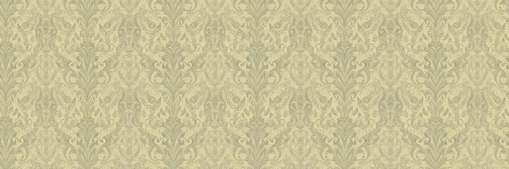 Elegant seamless damask wallpaper pattern for decorative use in interior design projects, interior, wallpaper, elegant