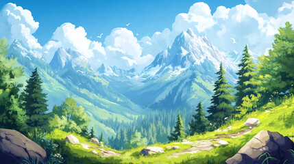 Obraz premium panorama of the mountains