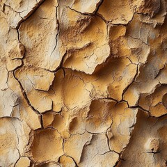 Fototapeta premium Cracked earth surface texture desert landscape close-up photography dry environment natural viewpoint geological concept