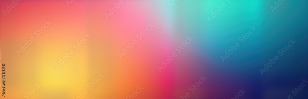 Aufkleber Abstract vibrant gradient background with soft pastel colors. Blurred edges create smooth transitions between hues. Suitable as backdrop for websites apps social media posts. Colorful abstract design
