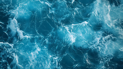 Fototapeta premium Texture of blue water.