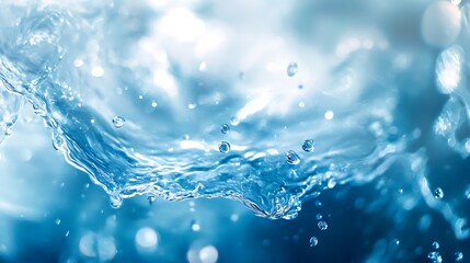 Water Splash Abstract Background. Concept of Purity, Refreshment, and Nature.