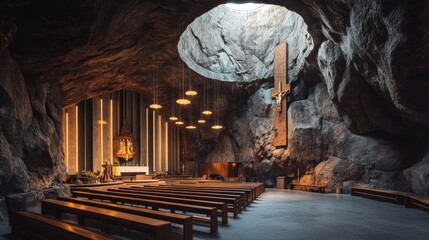 Awe-Inspiring Cave Church Interior