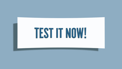 Test it now. A card isolated on blue background.
