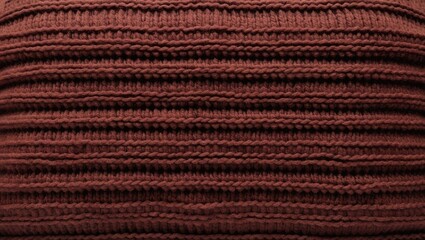 Warm soft brown background, knitted textured fabric, parallel brown stripes, mocha mousse fashion