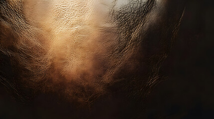 Brown leather texture illuminated by side light.