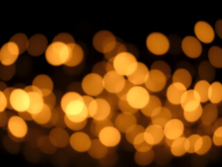 Fototapeta premium Glowing Bokeh Lights in a Festive Night City