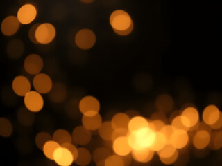 Glowing Bokeh Lights in a Festive Night City