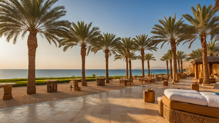 Fototapeta premium amazing resort sahl hasheesh egypt