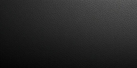 Obraz premium Deep black leather texture, rich grain detail, material, surface