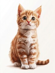 Obraz premium kitten cat background 