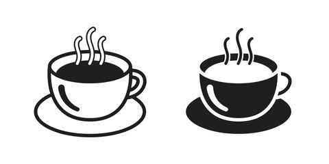 Vector Coffee Cup Icons. Coffee Cup Symbols