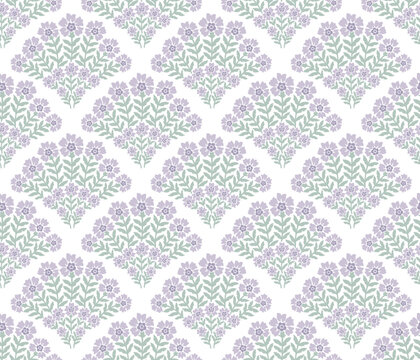 FLORAL SCALLOP PATTERN REPEAT VECTOR FILE, FLOWER DAMASK, BOHO FLORAL, BOHO FLORAL PATTERN, SEAMLESS FLOWER