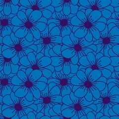 Abstract floral seamless flowers pattern for wrapping paper and fabrics and kids