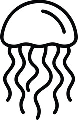 Jellyfish outline icon