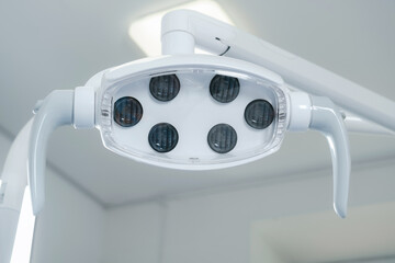 White dental light. Dental equipment.