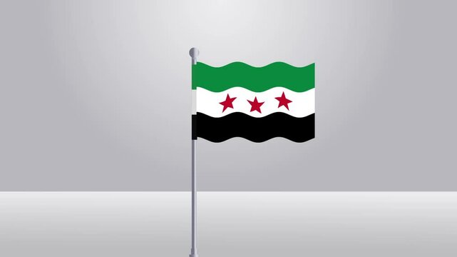 animation of flag of syria