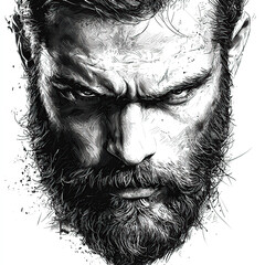 portrait, man, male, face, human, expression, person, individual, gentleman, character, masculine, adult, stylish, handsome, artistic, detailed, realistic, photography, sketch, painting, illustration,