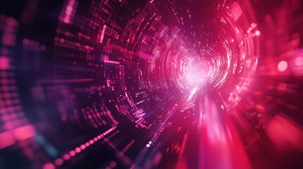 Obraz premium Abstract Technology Background with Arrows and Charts in Motion
