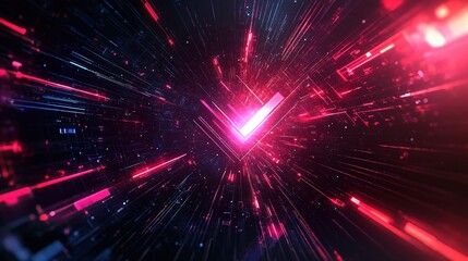 Fototapeta premium Abstract Technology Background with Arrows and Chart Motifs