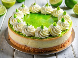 Indulge in this easy Key Lime Pie Cake: creamy lime filling, buttery graham cracker crust, a delightful summer dessert.