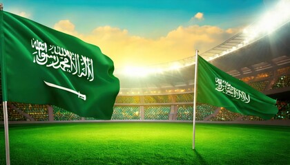  Saudi Arabia flags FIFA to host 2034 World Cup . stadium , World Cup 