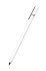 A white pen on a white background.