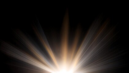 Obraz premium glowing abstract sun burst with digital lens flare. can your adjust the color of the light rays using adjustment layer like Gradient Selective Color, and create sunlight, optical flare