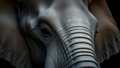 Elephant Close-Up: Majestic Portrait
