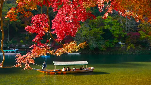 京都・嵐山の紅葉