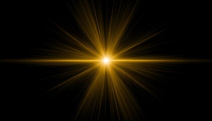 Lens Flare light over Black Background. Easy to add overlay or screen filter over Photos texture 