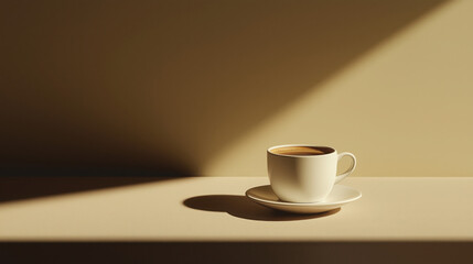 Obraz premium Rich and Aromatic Studio Shot of Steaming Hot Coffee in a Mug