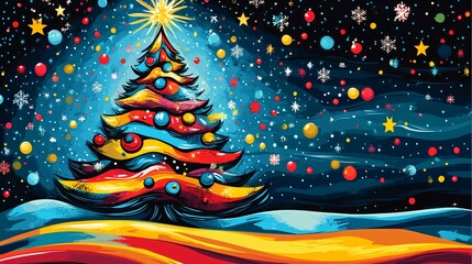 Christmas tree in the picture gallery