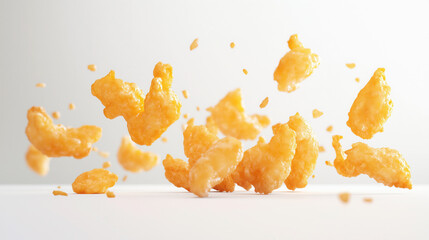 Studio Shot of Fish and Chips - Crispy and Golden Classic Dish