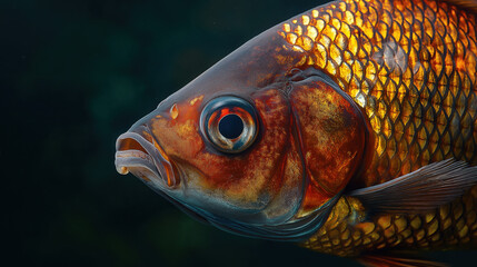 Studio Shot of Fish - Fresh and Pristine Catch in Focus