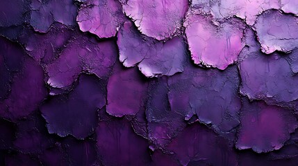 Obraz premium Peeling paint grunge wall purple textured artistic vibrant background