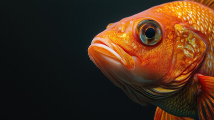 Studio Shot of Fish - Fresh and Pristine Catch in Focus