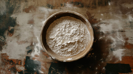 Studio Shot of Flour - Fine and Versatile Baking Essential in Focus
