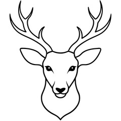 Fototapeta premium deer head vector