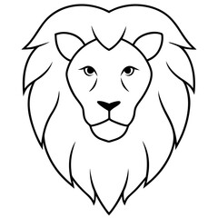 lion head vector