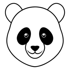 Fototapeta premium Panda Head Adorable and Versatile Vector Illustrations for Creative Projects