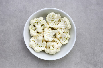 Cauliflowe, vegetable excellent source of fiber