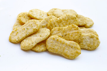 Japanese rice crackers with nori seaweed