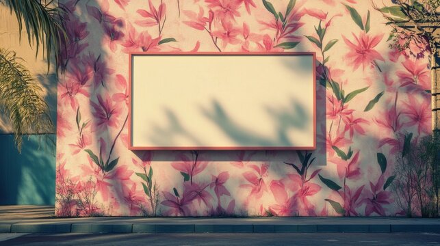 Empty billboard in an urban location, ideal for modern signage concepts, with minimalist visuals and clear, concise messaging for maximum visual impact