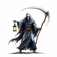 Obraz premium Grim reaper illustration