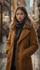 women modeling for winter attire